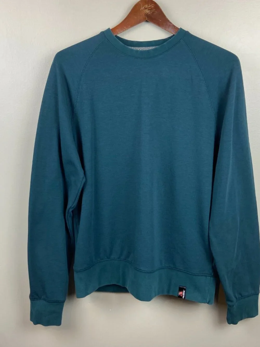 Banana Republic x Polartec Teal Blue Sweatshirt Size Medium Lightweight Outdoor